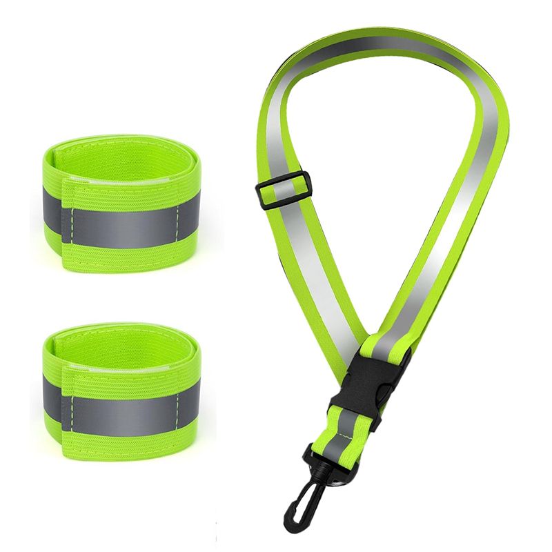 Running Gear Green - A04G-Reflective Sash For Walking At Night