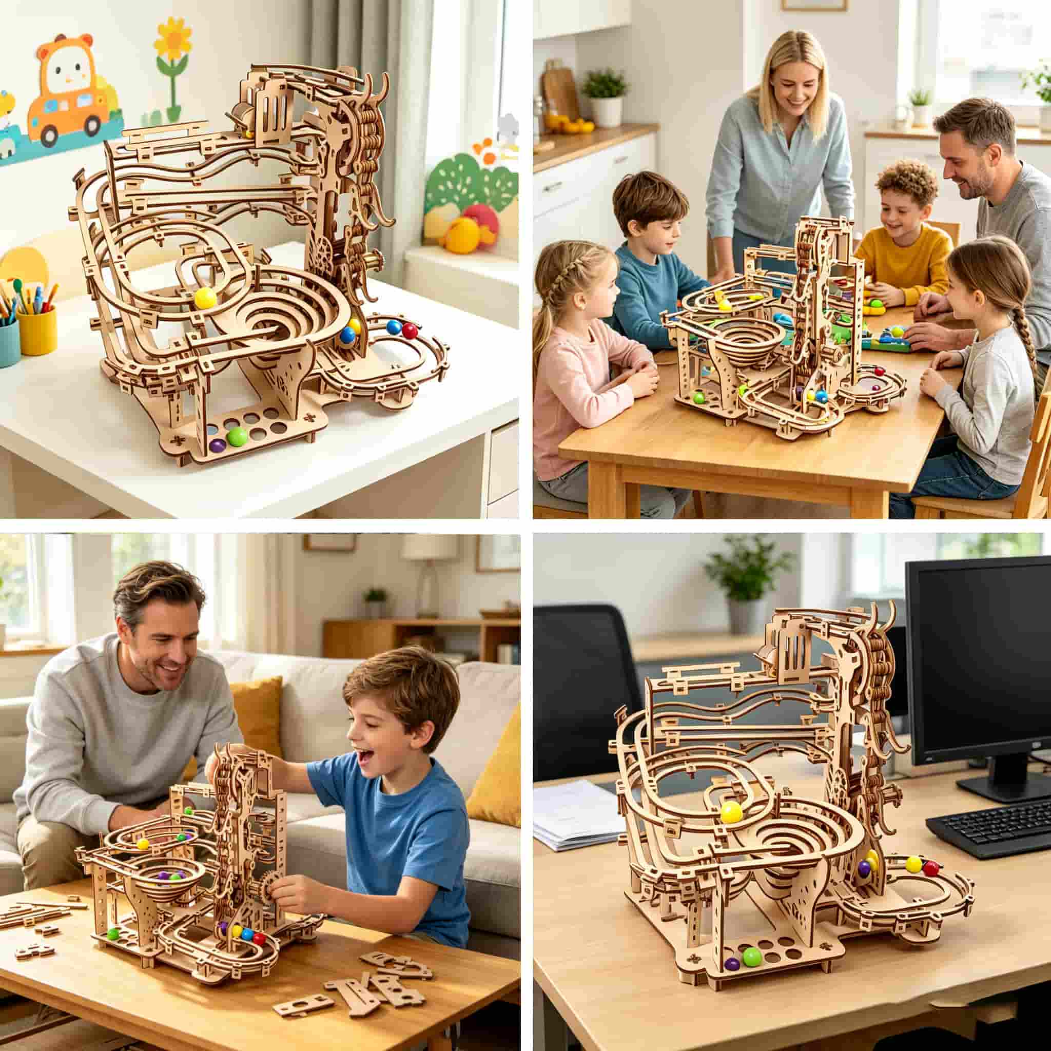 Mechanical Marble Run 3D Woode - огляд і ціна Running Gear Gifts