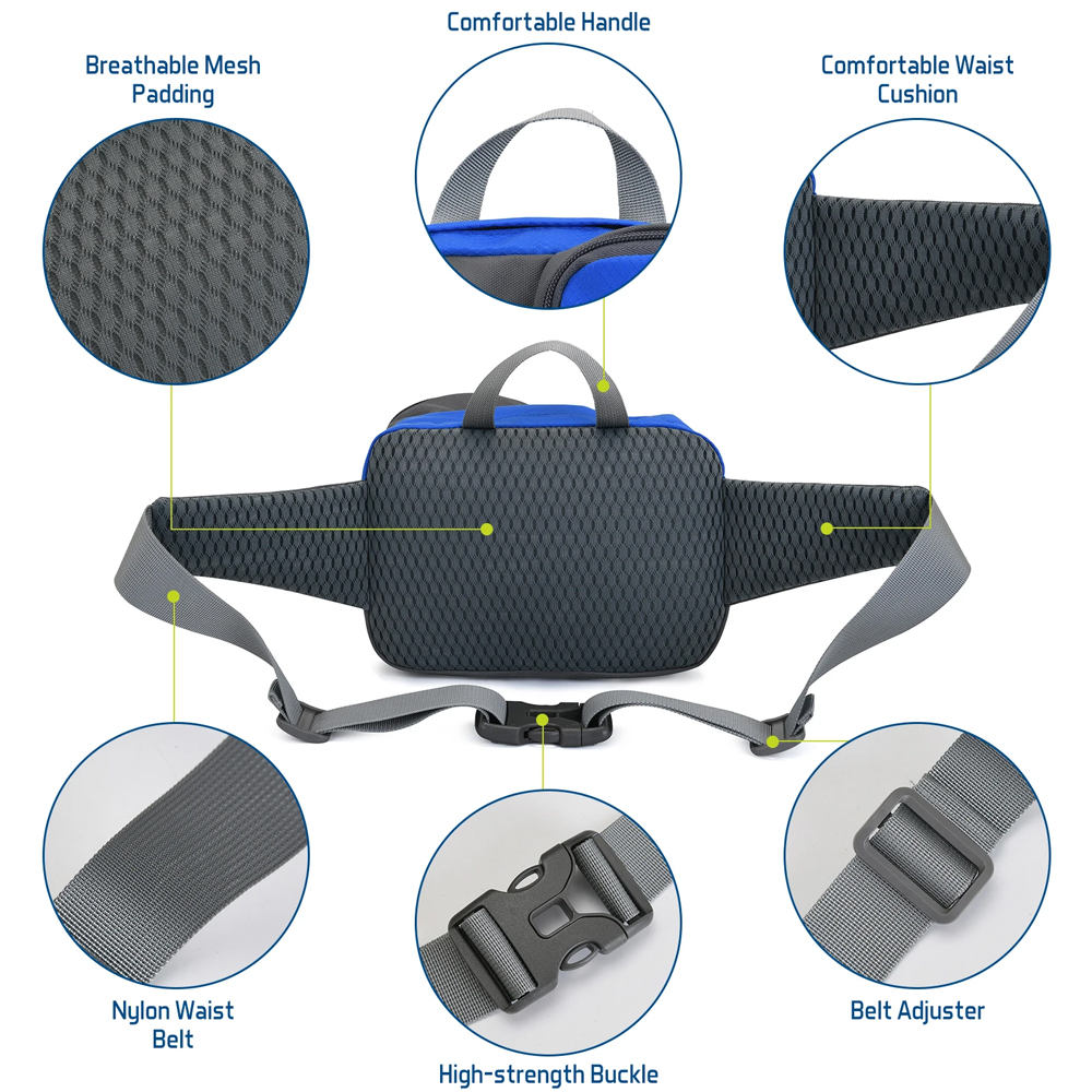 1PCSFanny Pack Waist Bag - Uni - огляд і ціна Running Gear Storage