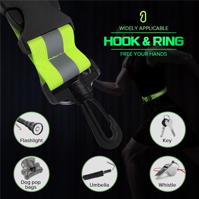 A04G-Reflective Sash For Walki - огляд і ціна Running Gear Green
