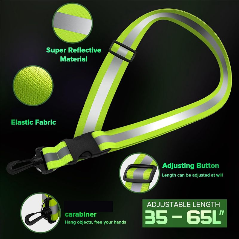 A04G-Reflective Sash For Walki - огляд і ціна Running Gear Green