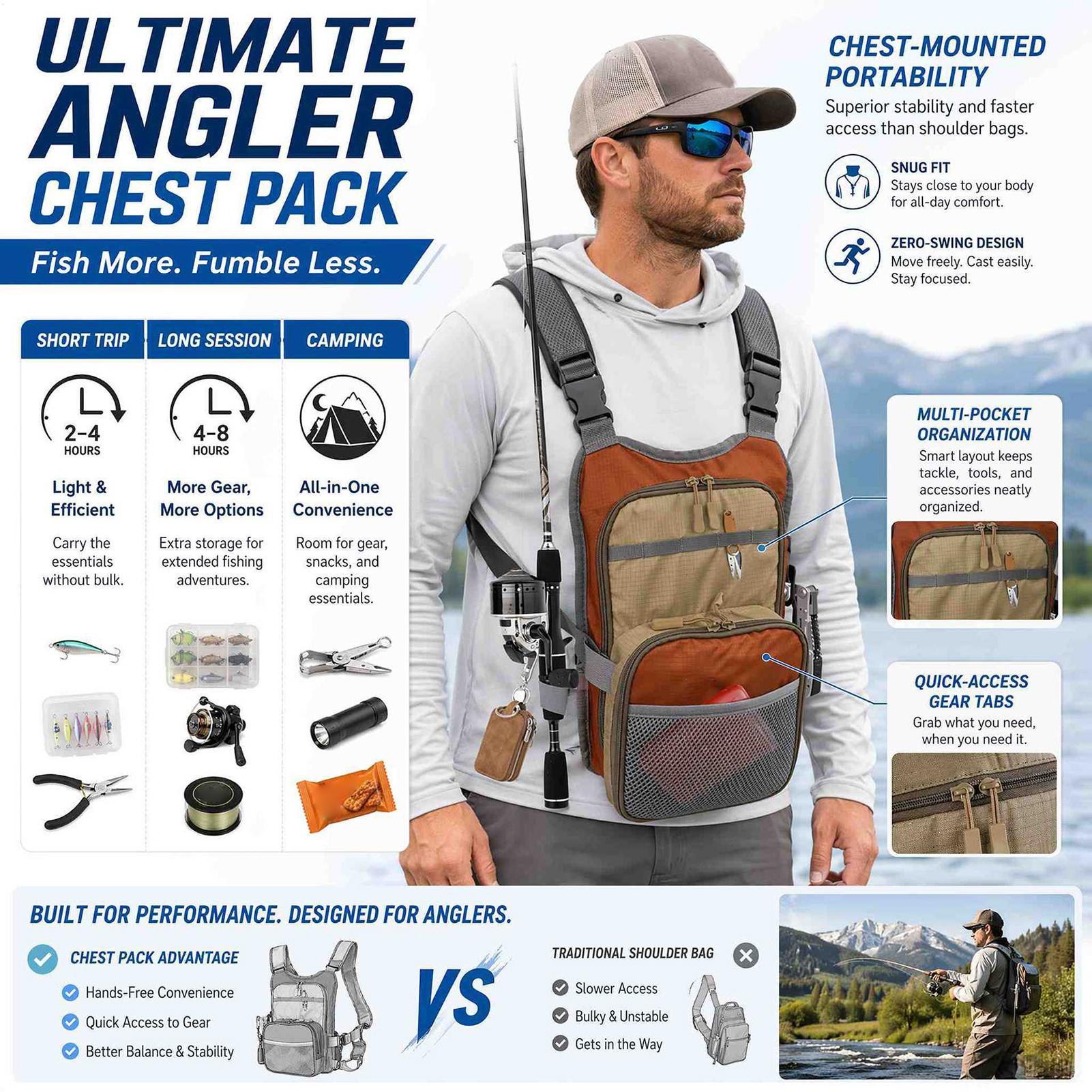 Waterproof Durable Fishing Che - огляд і ціна Running Gear Storage