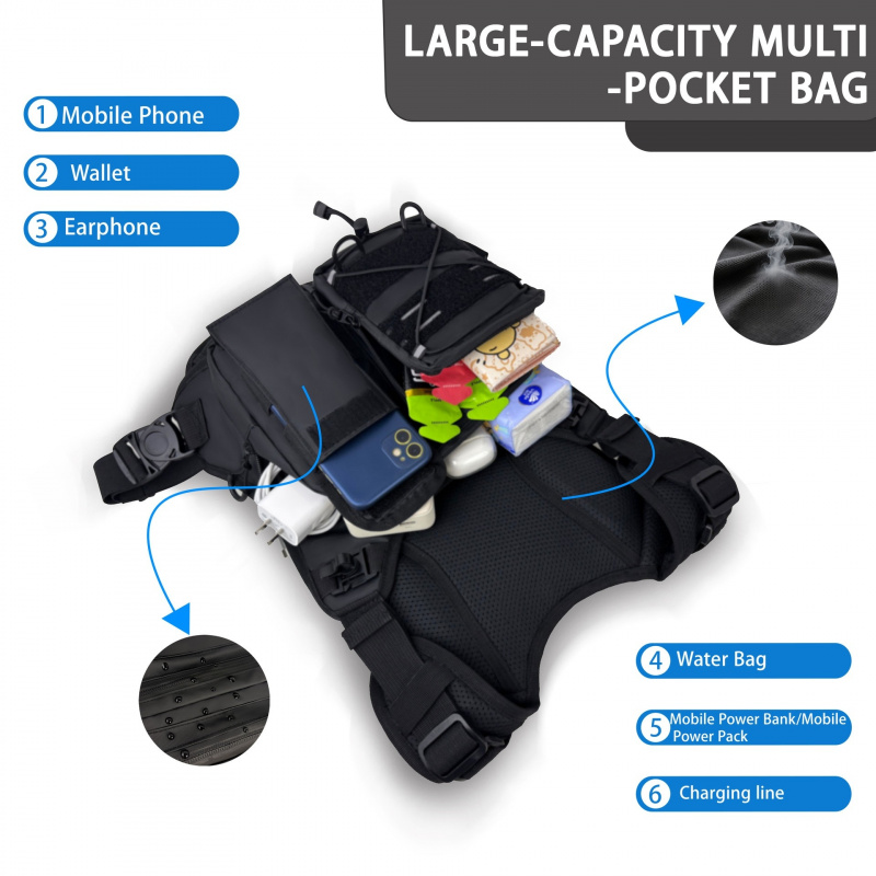 2026 New Tactical Vest Chest B - огляд і ціна Running Gear Storage