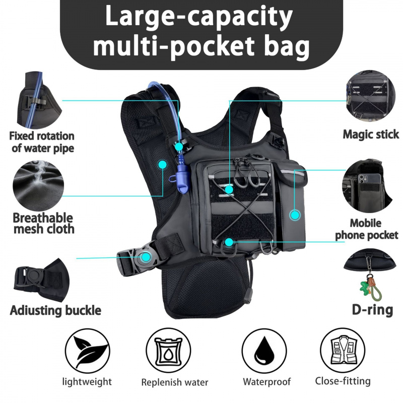 2026 New Tactical Vest Chest B - огляд і ціна Running Gear Storage