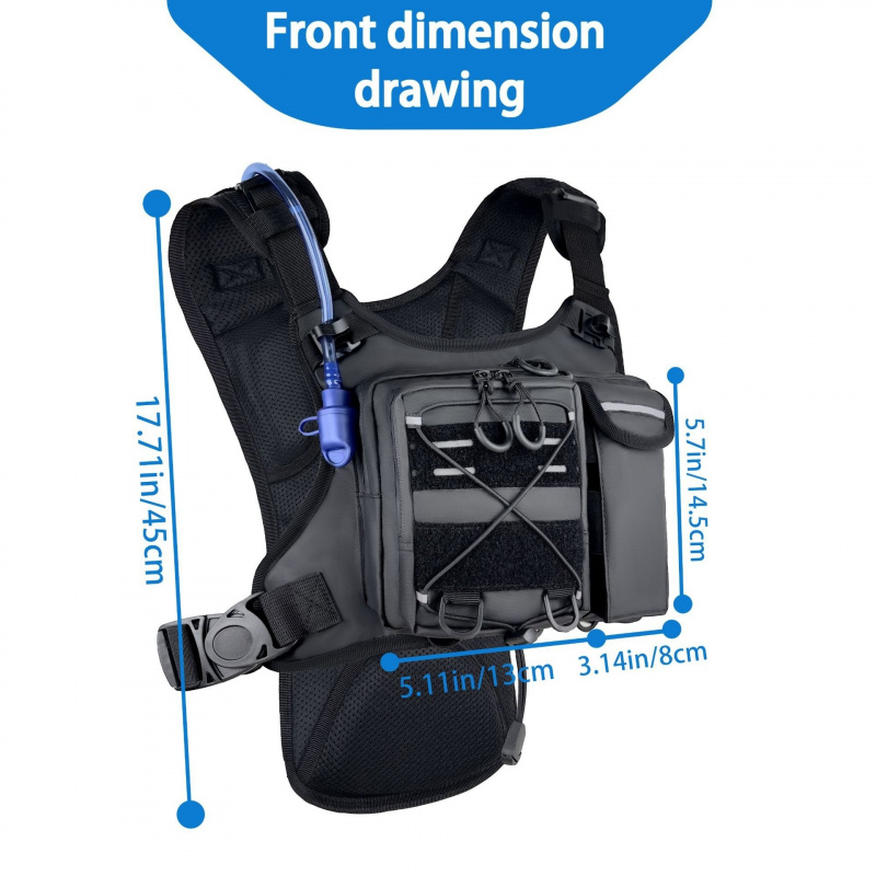 2026 New Tactical Vest Chest B - огляд і ціна Running Gear Storage