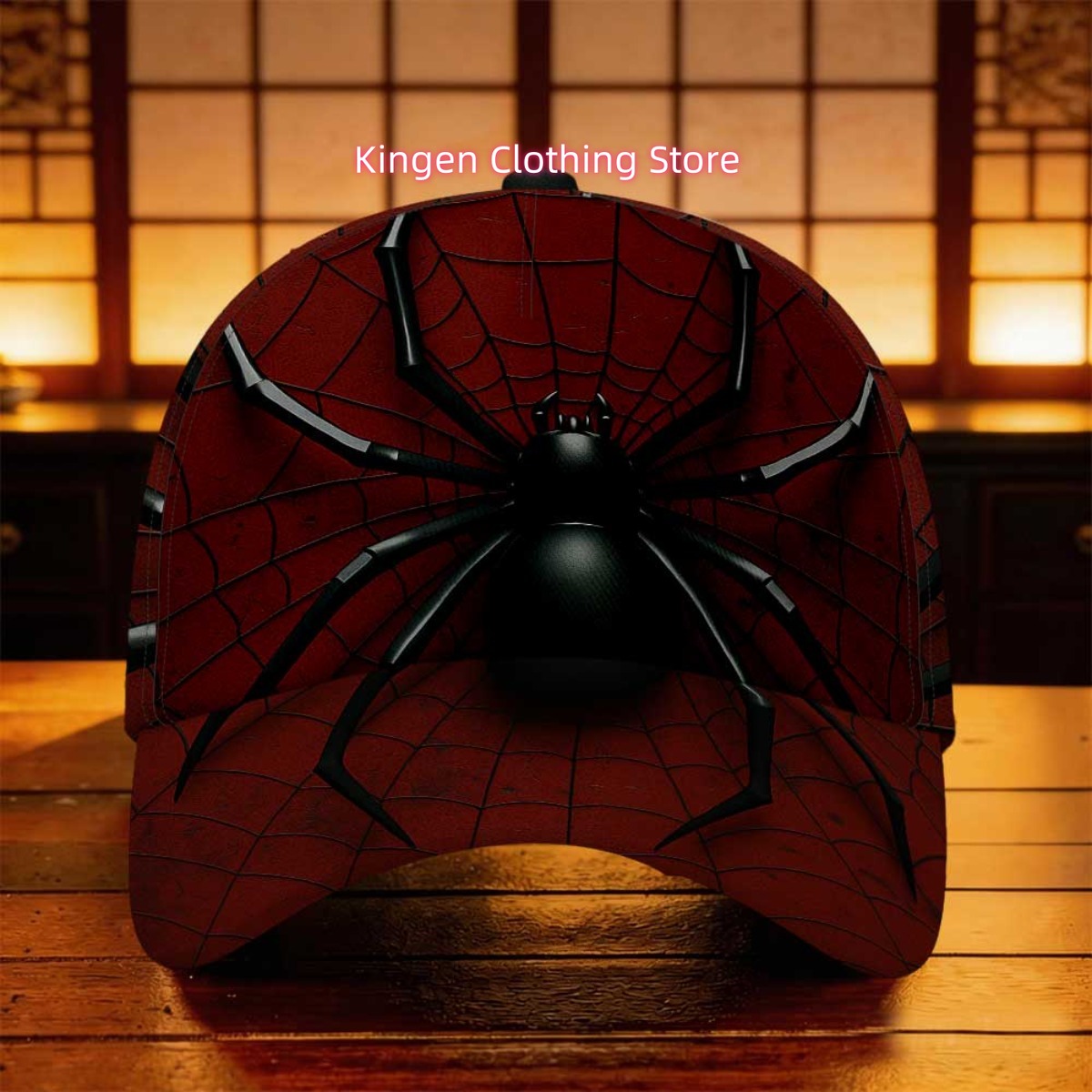 1pc 2D Flat Black Spider on Re - огляд і ціна Running Gear Gifts