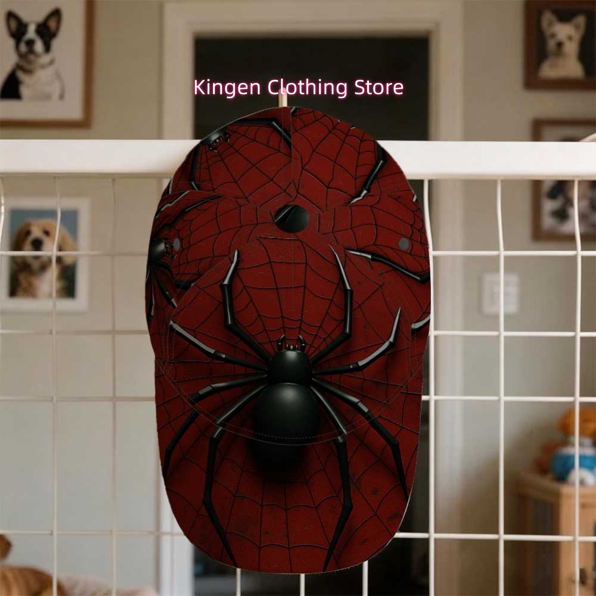 1pc 2D Flat Black Spider on Re - огляд і ціна Running Gear Gifts