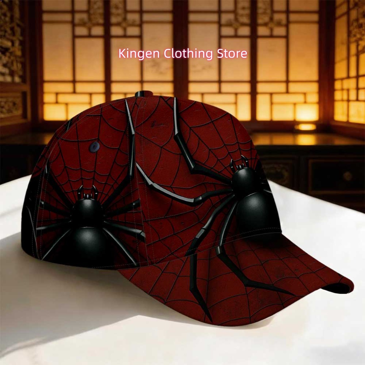 1pc 2D Flat Black Spider on Re - огляд і ціна Running Gear Gifts