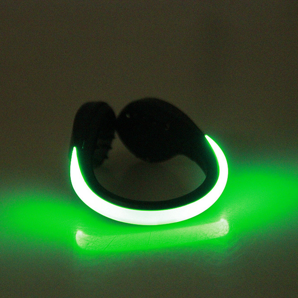 1Pcs LED Flash Shoe Clip Green - огляд і ціна Running Gear Green